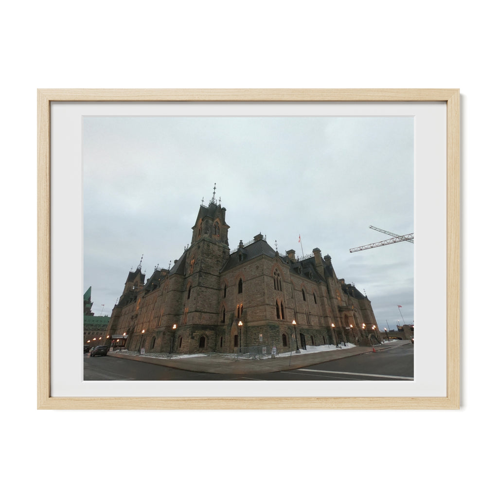 Parliament Building At An Intersection