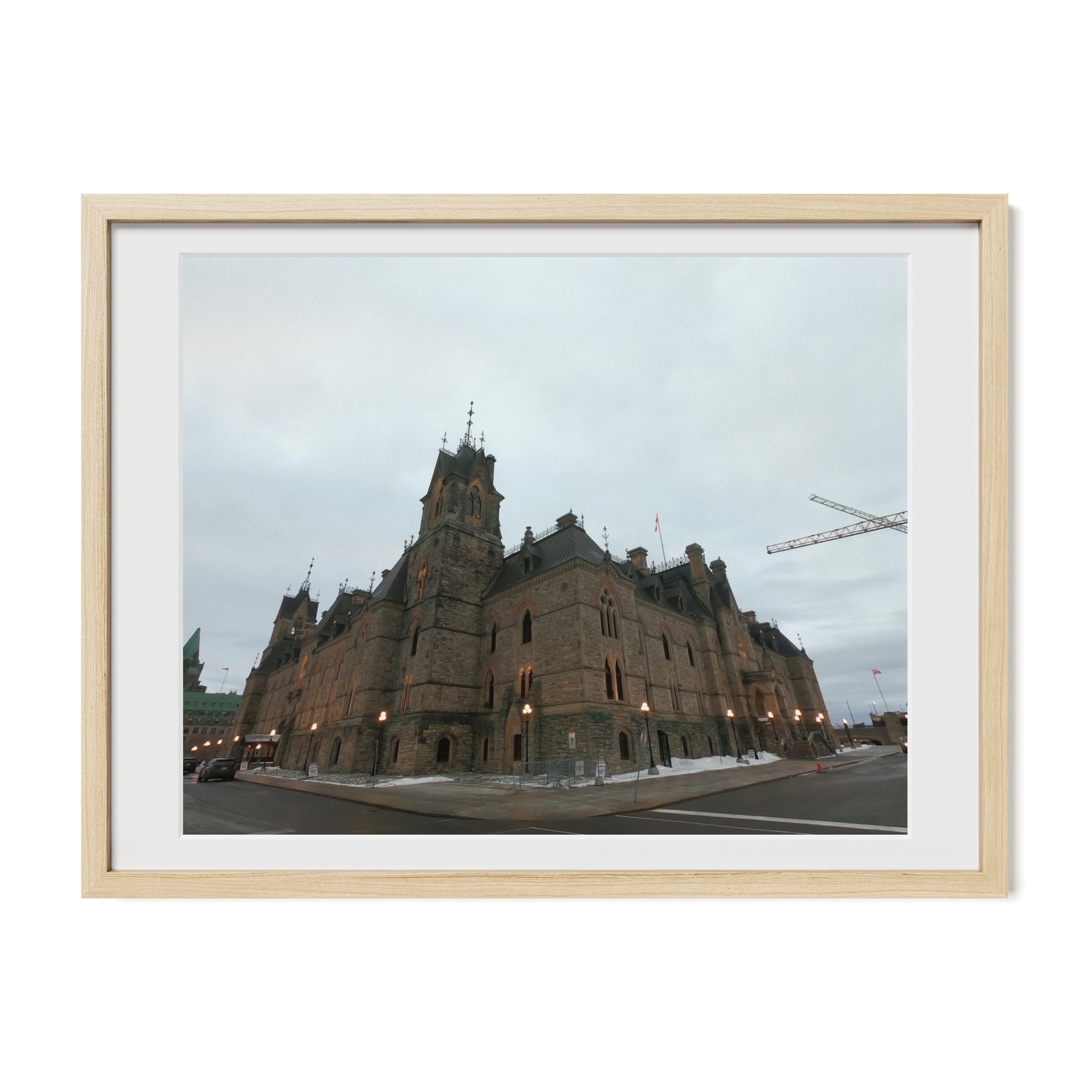 Parliament Building At An Intersection