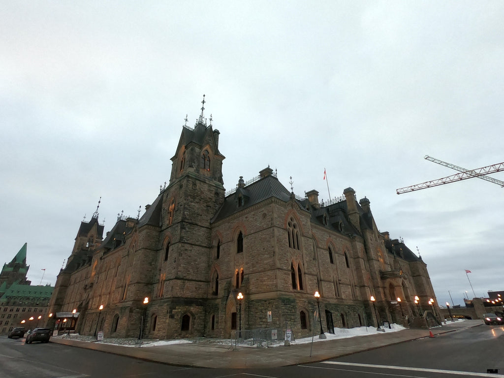 Parliament Building At An Intersection
