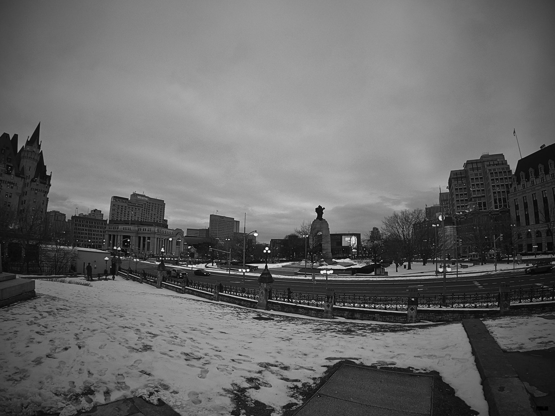 Looking Into The City Square